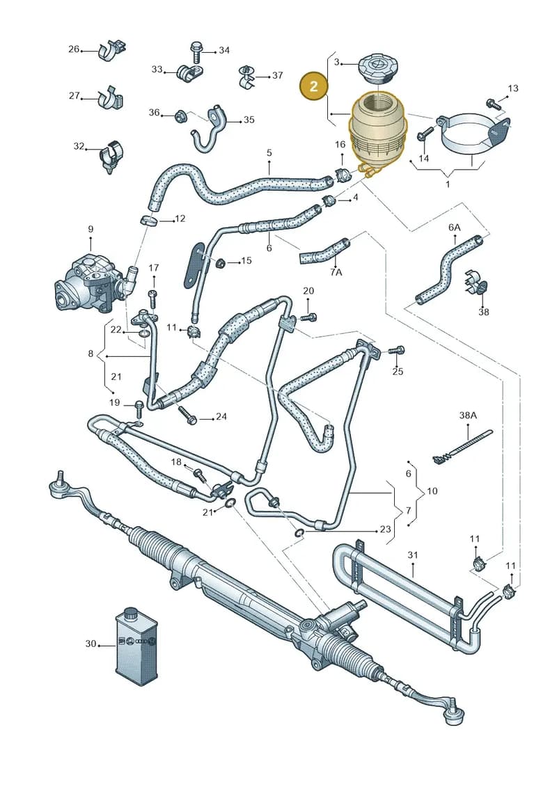 4F0422371D — Audi Q5 (2009-2018) diagram 620422700, position 2