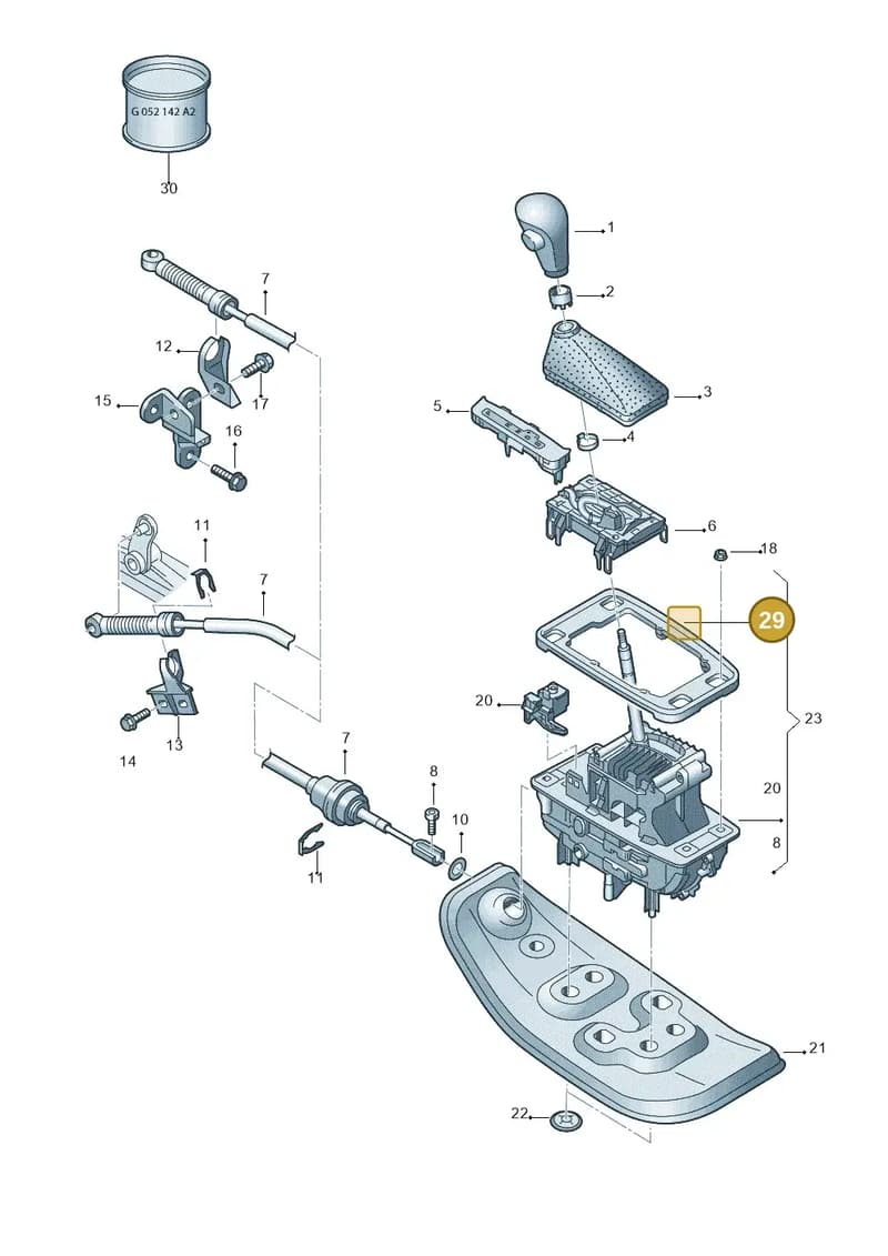 4F0713075 — Audi A6 2.7 TDI (2008-2011) diagram 448713200, position 29