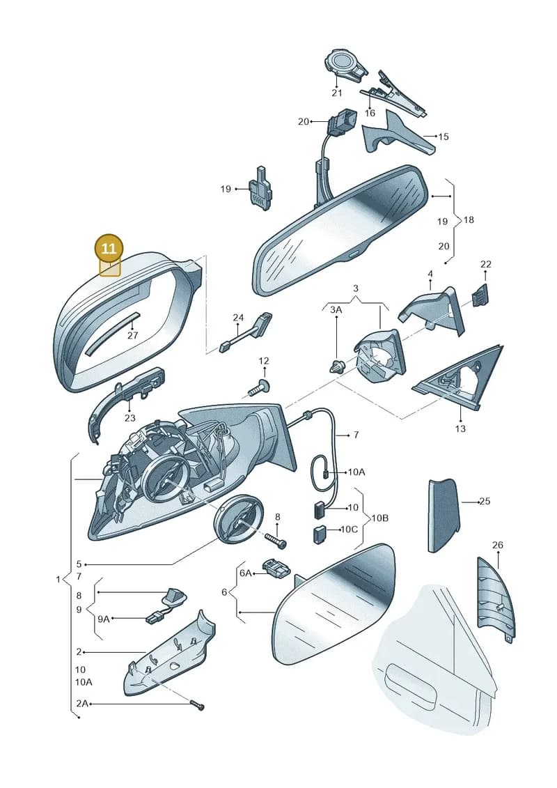 4F0857528A1L1 — Audi RS6 Avant qu.5.0 (2007-2010) diagram 620857400, position 11