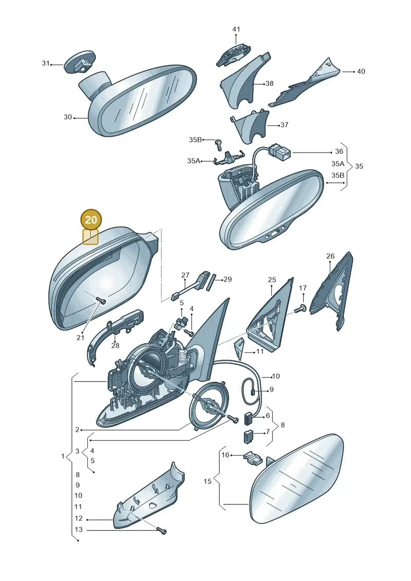 4F0857528A1L1 — Audi RS Q3 (2013-2018) diagram 728857400, position 20