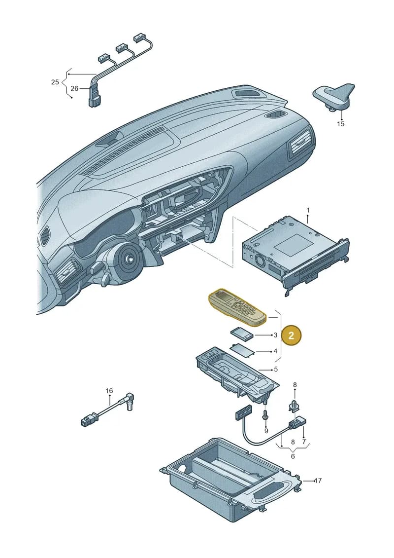 4F0910393AD — Audi RS6 Avant (2013-2018) diagram 711035500, position 2