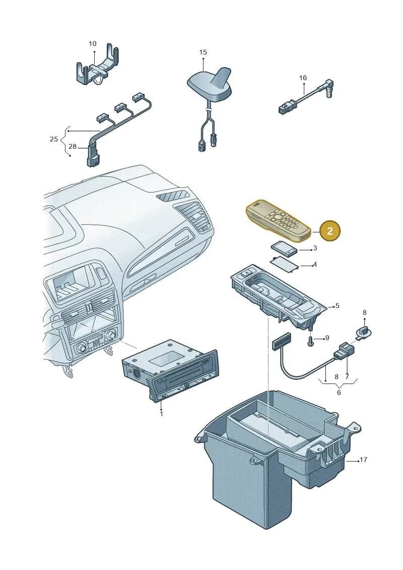 4F0910393AE — Audi Q7 qu. 3.0 TDI (2009-2015) diagram 647035500, position 2
