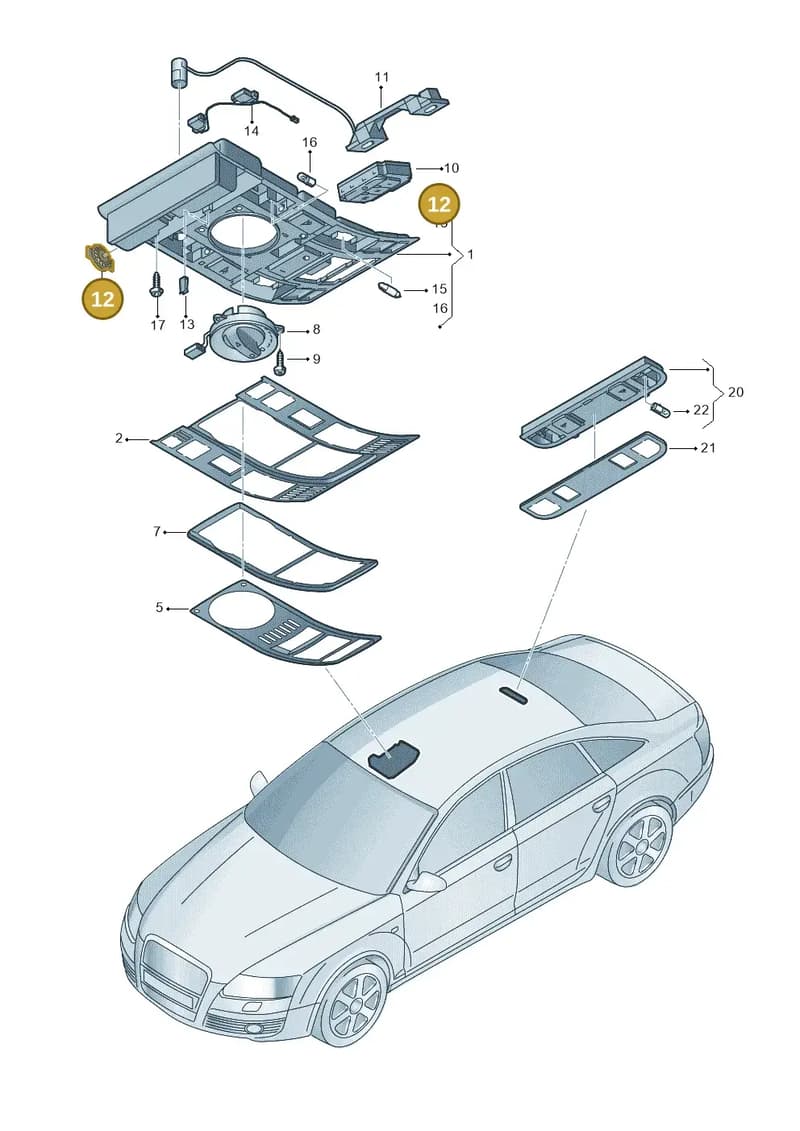 4F0947299 — Audi A6/S6/Avant/qu.   05> (2004-) diagram 448947000, position 12