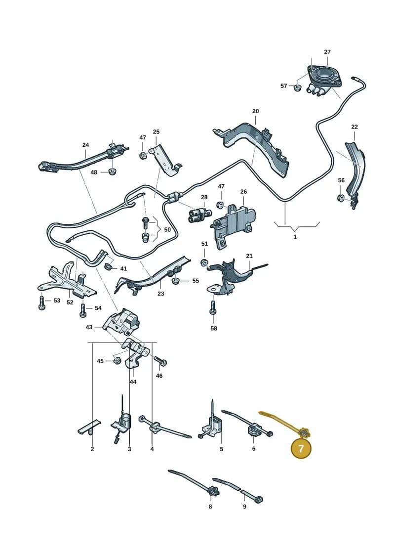 4F0971818A — Audi A5 Limousine (2024-2025) diagram 8wk972020, position 7