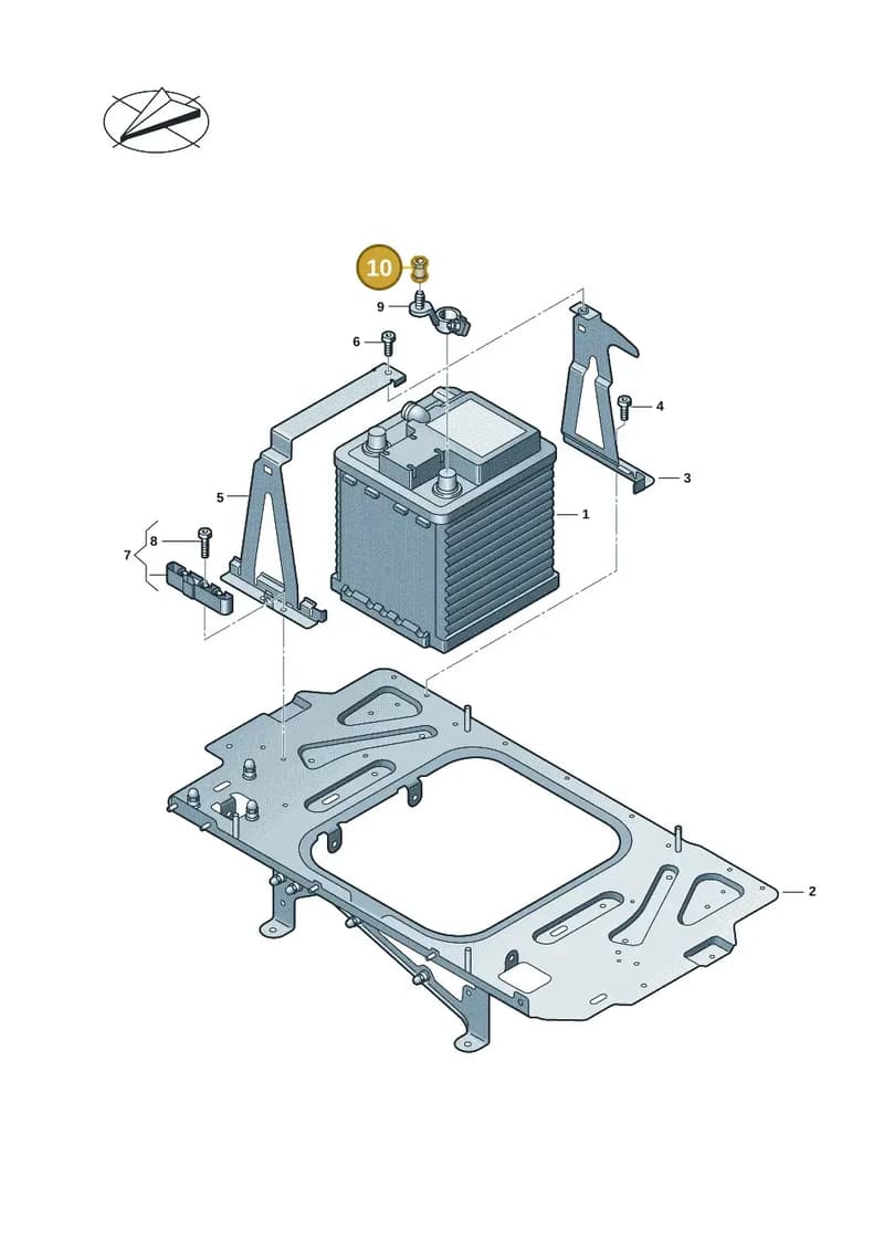 4F0972501 — Audi RS e-tron GT (2020-2025) diagram 4j1915000, position 10