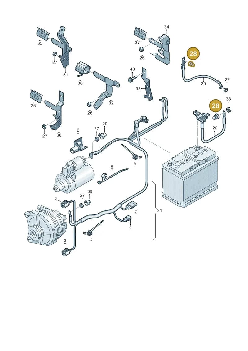 4F0972501 — Skoda Fabia (2021-2022) diagram 584971000, position 28