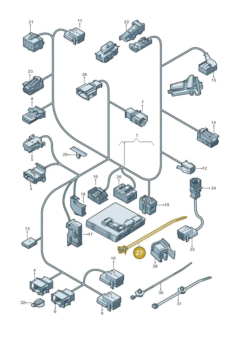 4F2721663 — Audi RS6 Avant (2013-2018) diagram 696972820, position 27