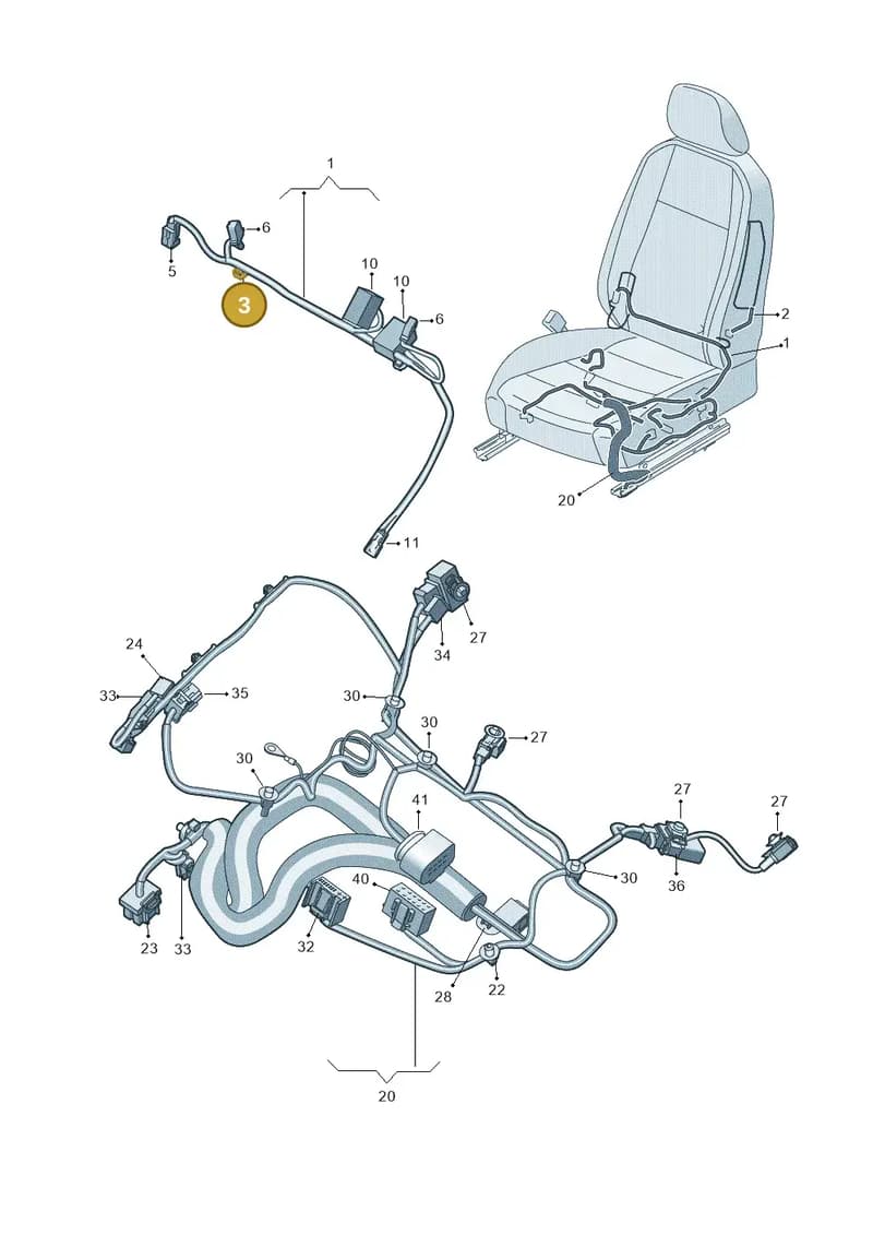 4F2721663 — Volkswagen Golf 1.4 BlueMotion (2012-2017) diagram 746972260, position 3