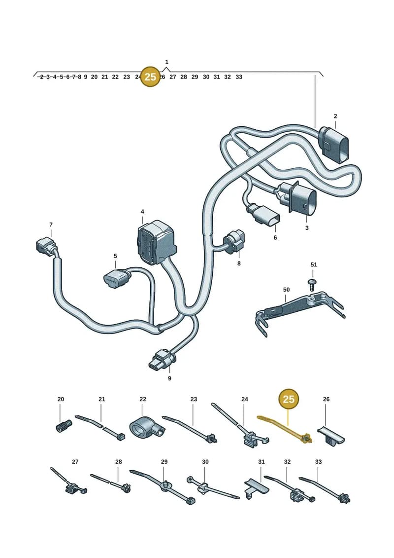 4F2721663 — Audi A5 Limousine (2024-2025) diagram 8wk972810, position 25