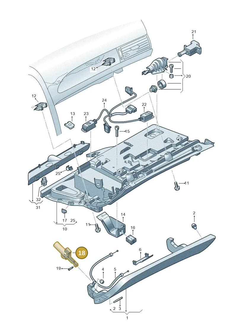 4F2880324 — Audi A6 2.7 TDI (2008-2011) diagram 448857200, position 18