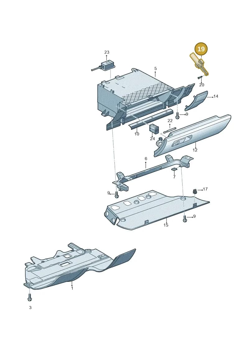 4F2880324 — Audi R8 qu. 5.2 (2012-2015) diagram 618857200, position 19