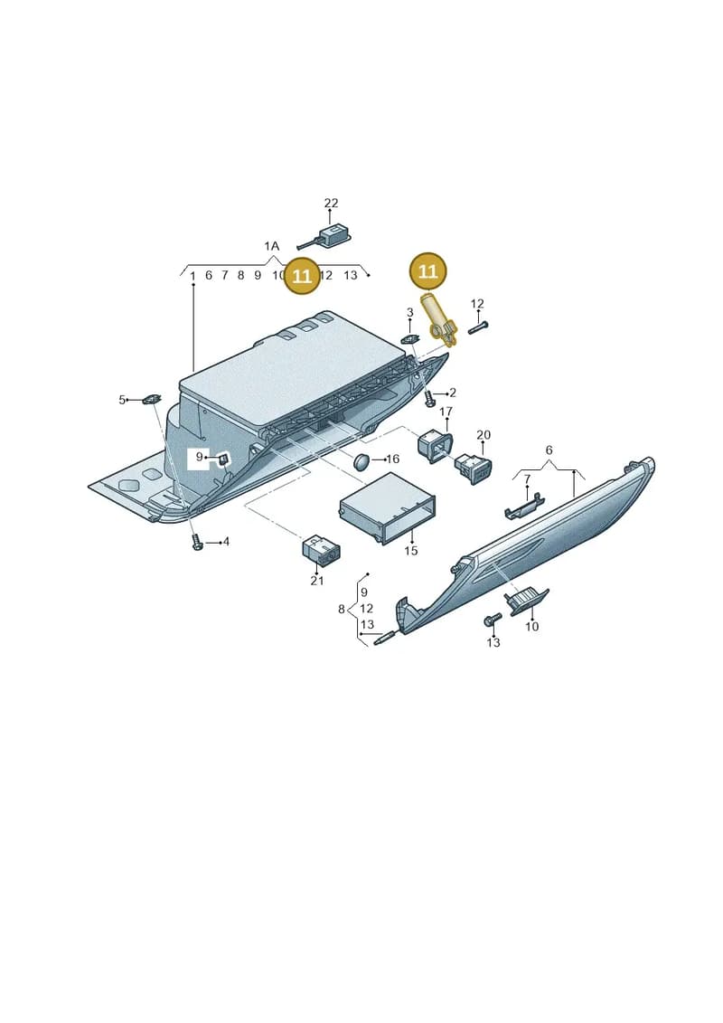 4F2880324 — Audi RS7 Sportback (2013-2018) diagram 758857200, position 11