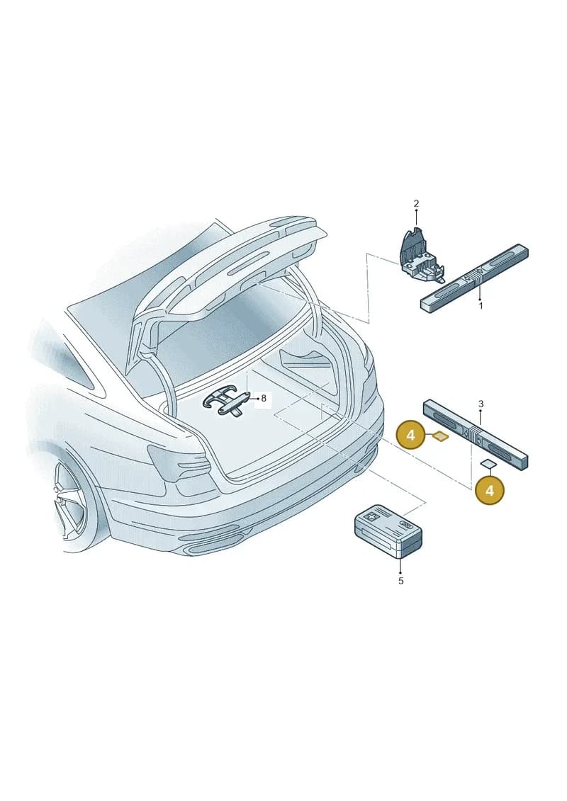 4F5861295 — Audi A6 (2018-2025) diagram 430860000, position 4