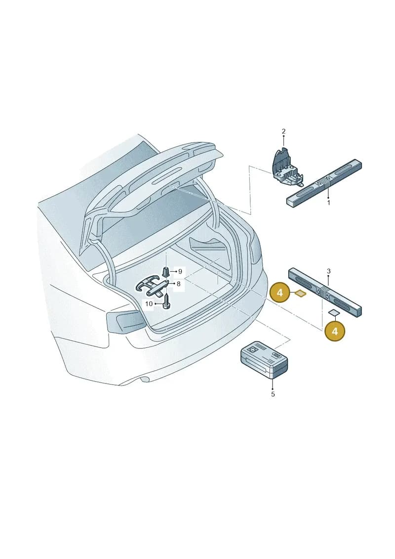 4F5861295 — Audi A6 (2014-2018) diagram 717860000, position 4