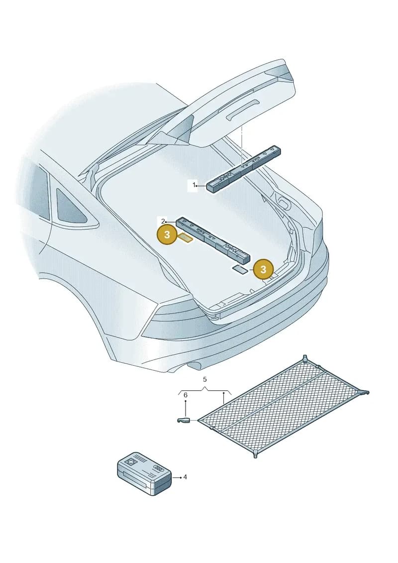 4F5861295 — Audi RS7 Sportback (2019-2025) diagram 765860000, position 3