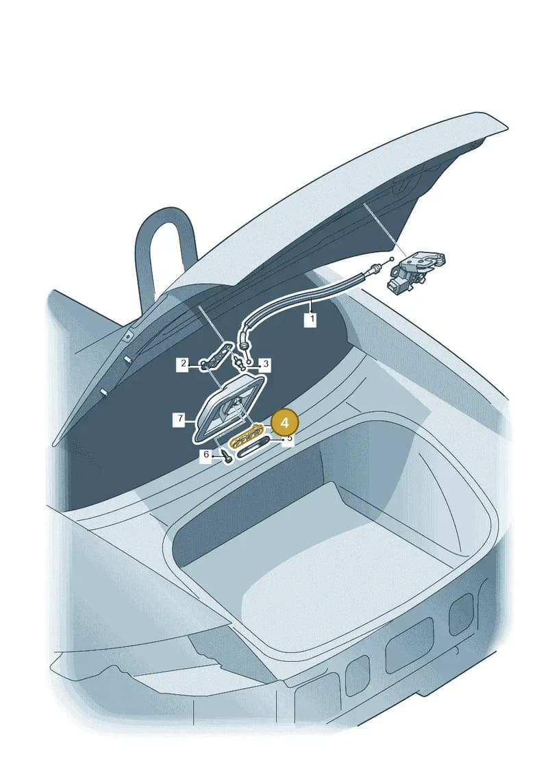 4F5880703 — Audi RS5 Cabrio (2012-2015) diagram 609827350, position 4
