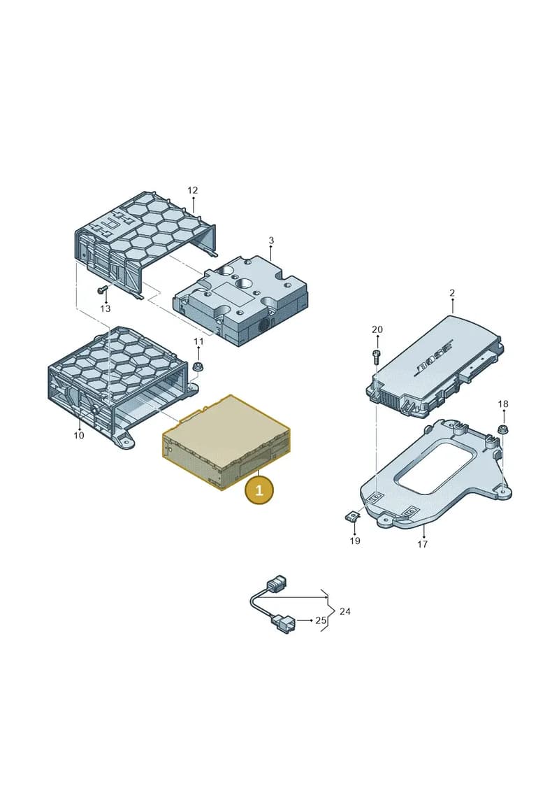 4G0035053J — Audi Q3 1.4 (2016-) diagram 855035400, position 1