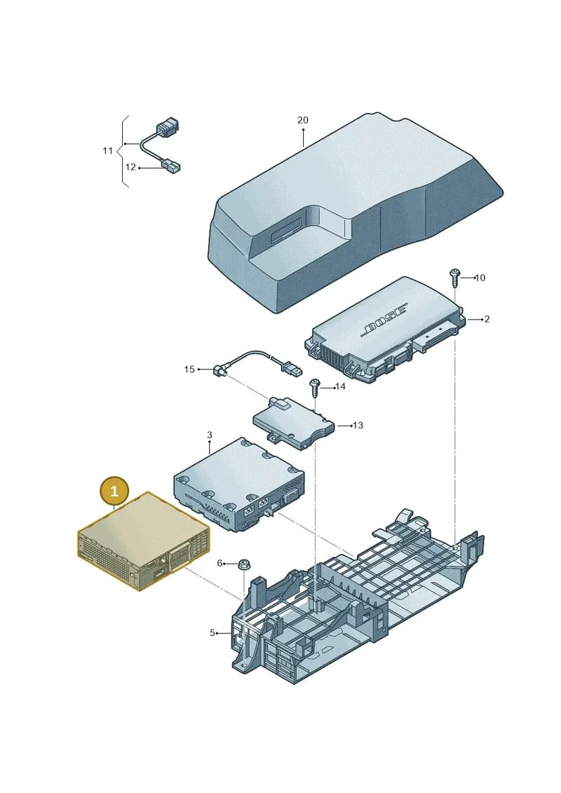 4G0035056G — Audi A1 Sportback (2010-2015) diagram 708035400, position 1