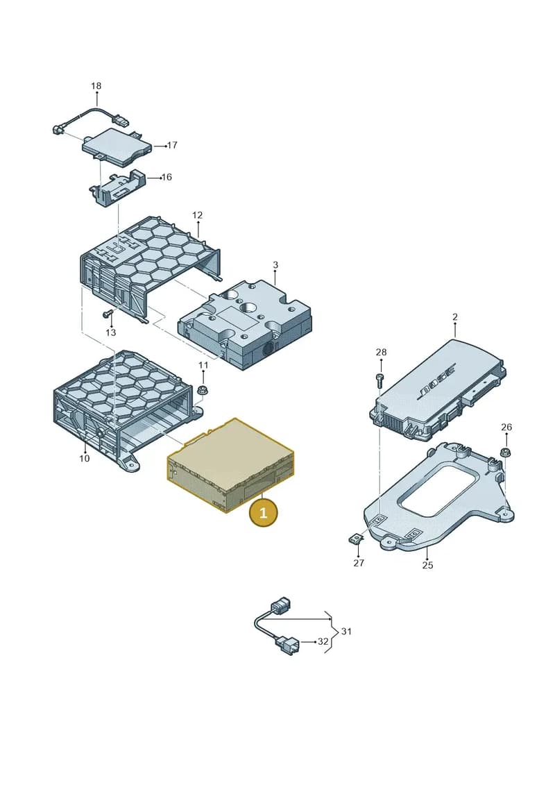 4G0035056J — Audi Q3 1.4 (2012-2016) diagram 728035400, position 1