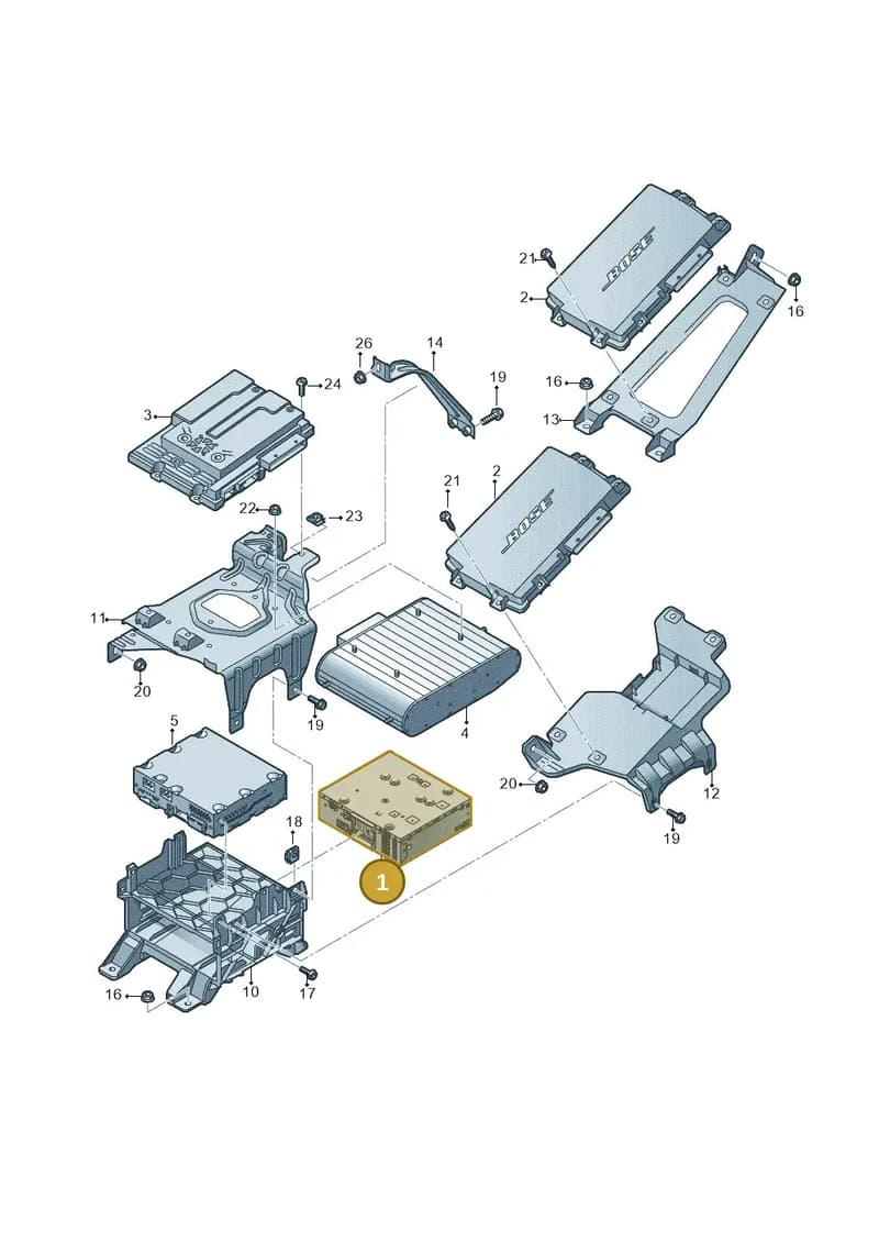 4G0035061N — Audi RS6 Avant (2013-2018) diagram 758035400, position 1