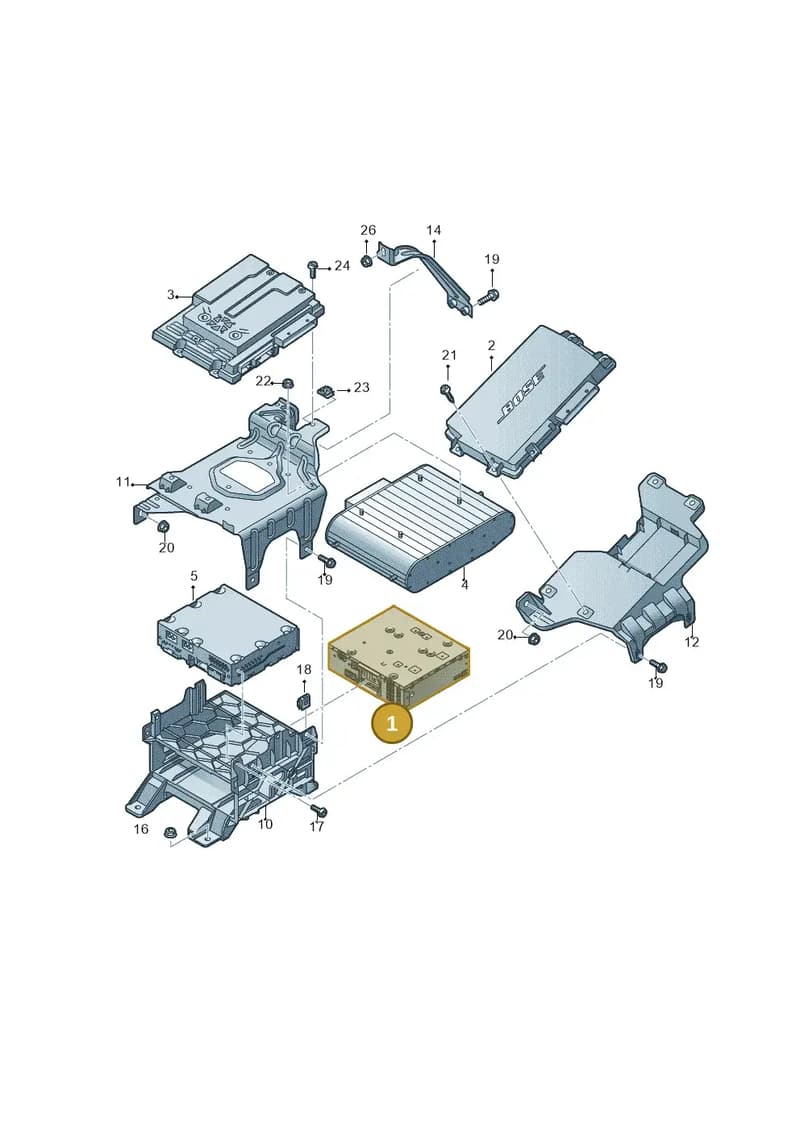 4G0035061N — Audi RS7 Sportback (2013-2018) diagram 765035400, position 1
