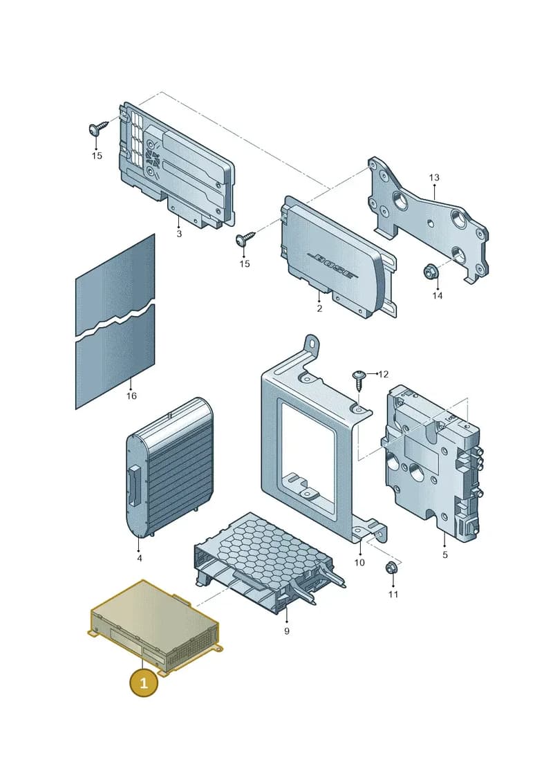 4G0035061N — Audi A8 (2013-2018) diagram 771035410, position 1