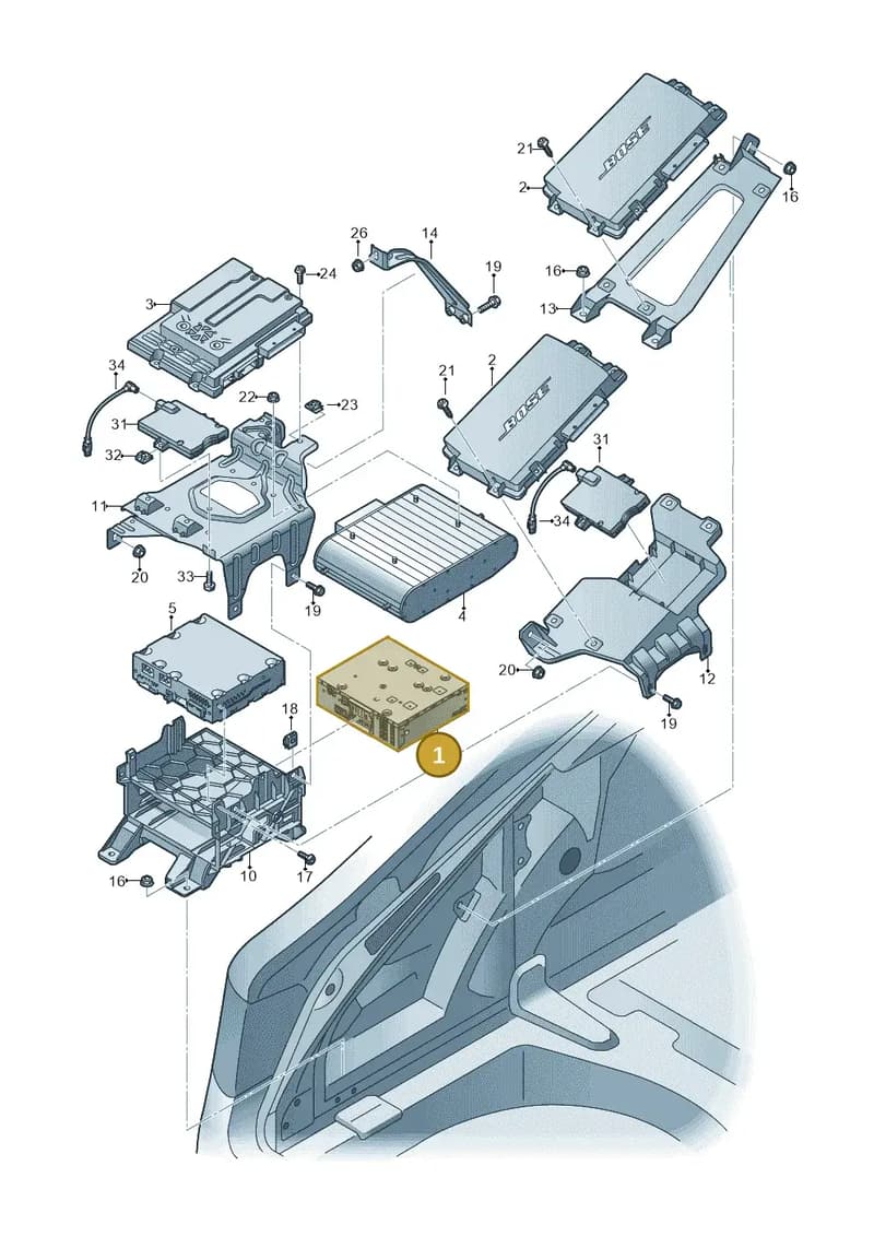 4G0035083 — Audi RS6 Avant (2013-2018) diagram 711035400, position 1