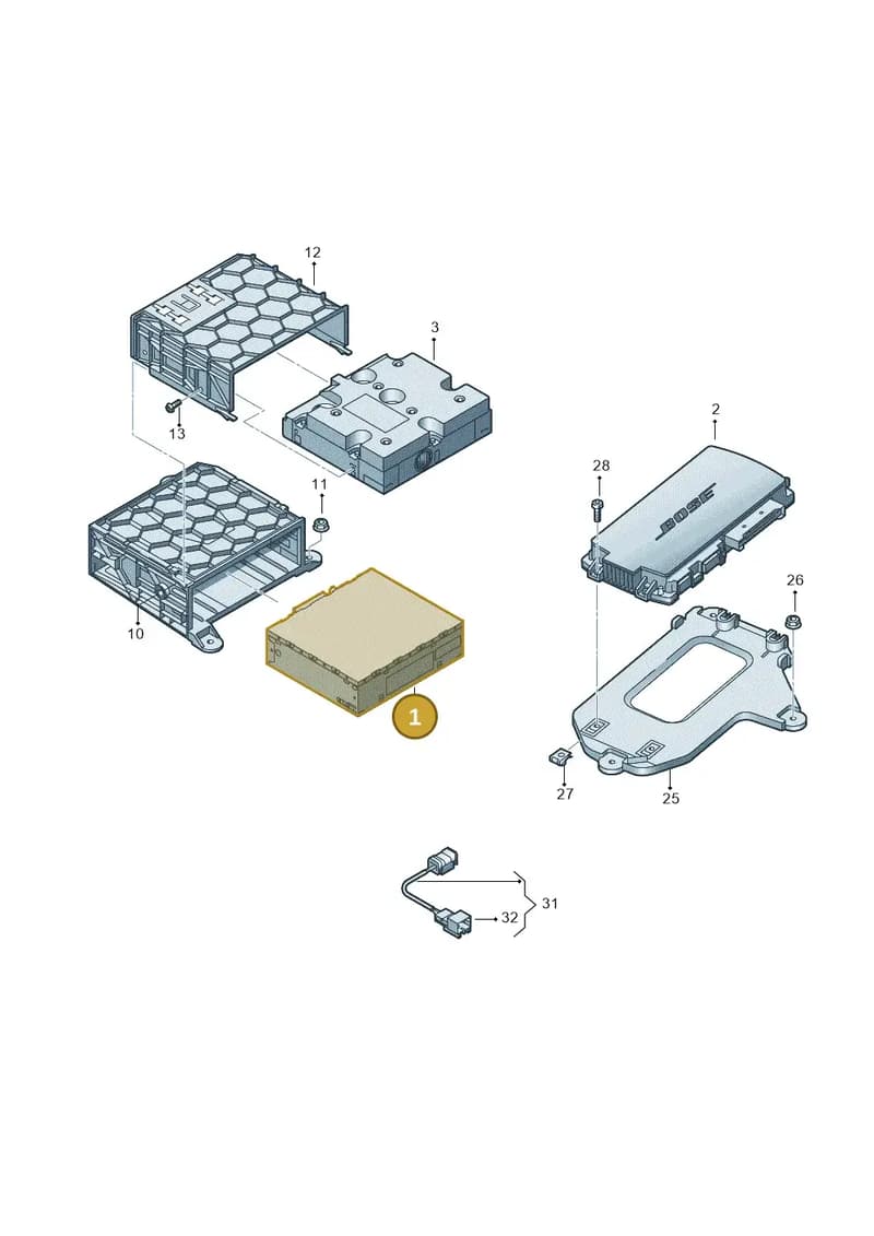 4G0035083 — Audi RS Q3 (2013-2018) diagram 764035400, position 1