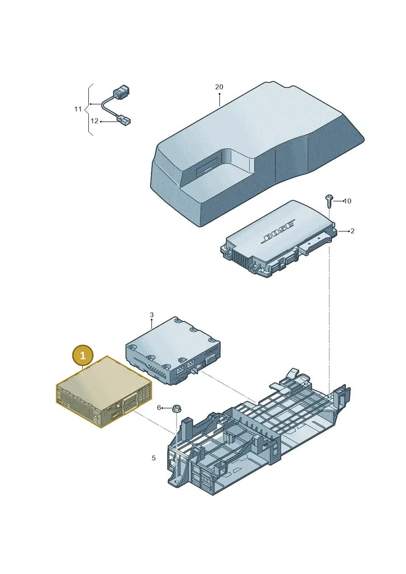 4G0035083 — Audi A1 Sportback (2014-2018) diagram 792035400, position 1
