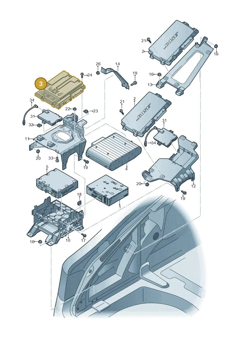 4G0035465C — Audi RS6 Avant (2013-2018) diagram 711035400, position 3