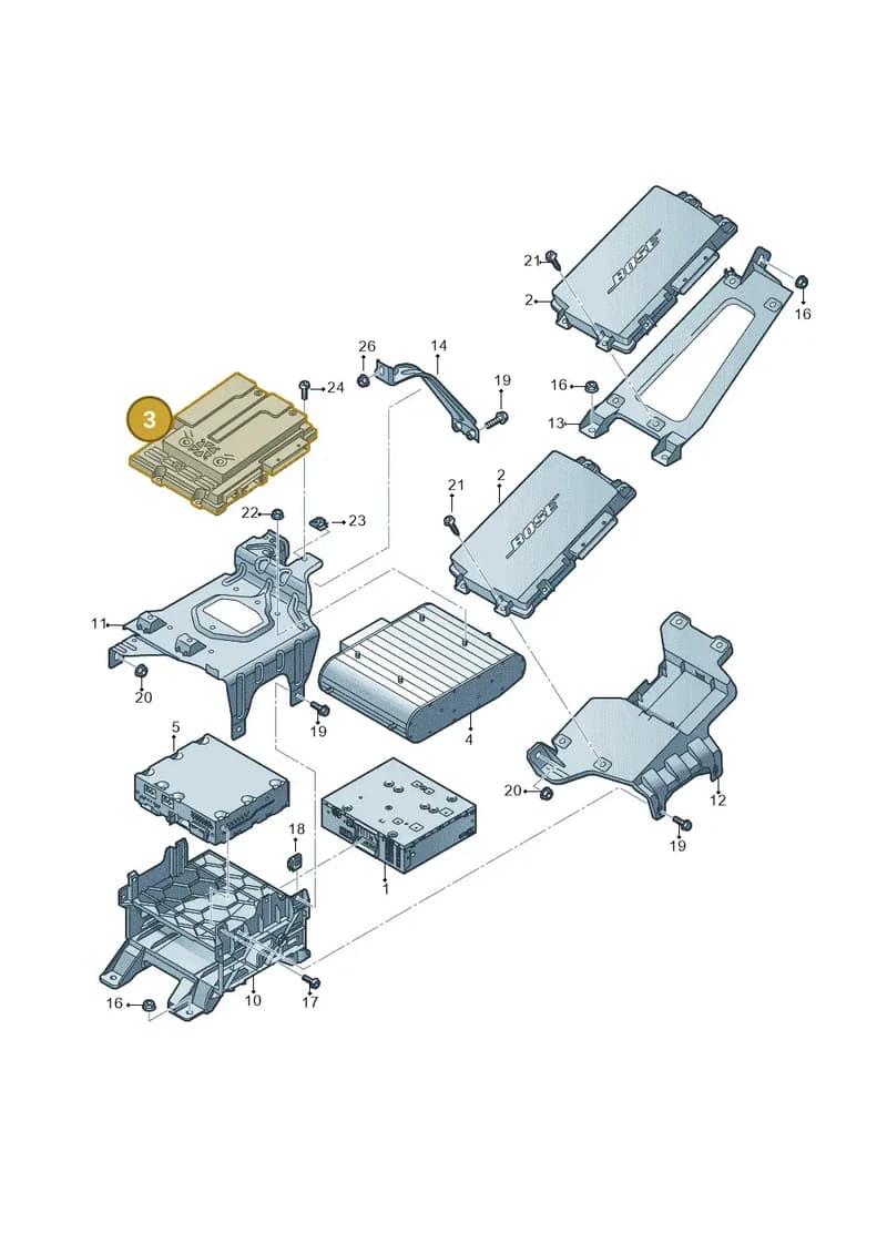 4G0035465C — Audi RS6 Avant (2013-2018) diagram 758035400, position 3