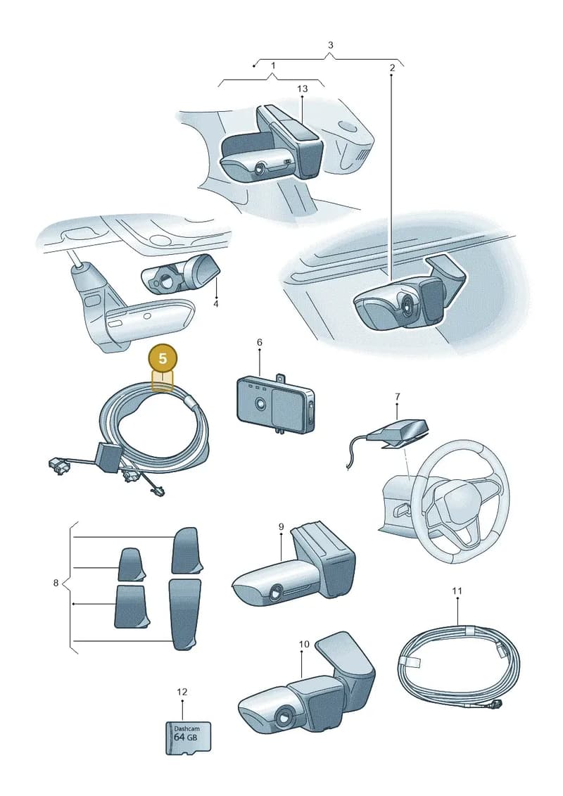 4G0063511AA — Audi RS6 Avant (2019-2025) diagram 897063050, position 5