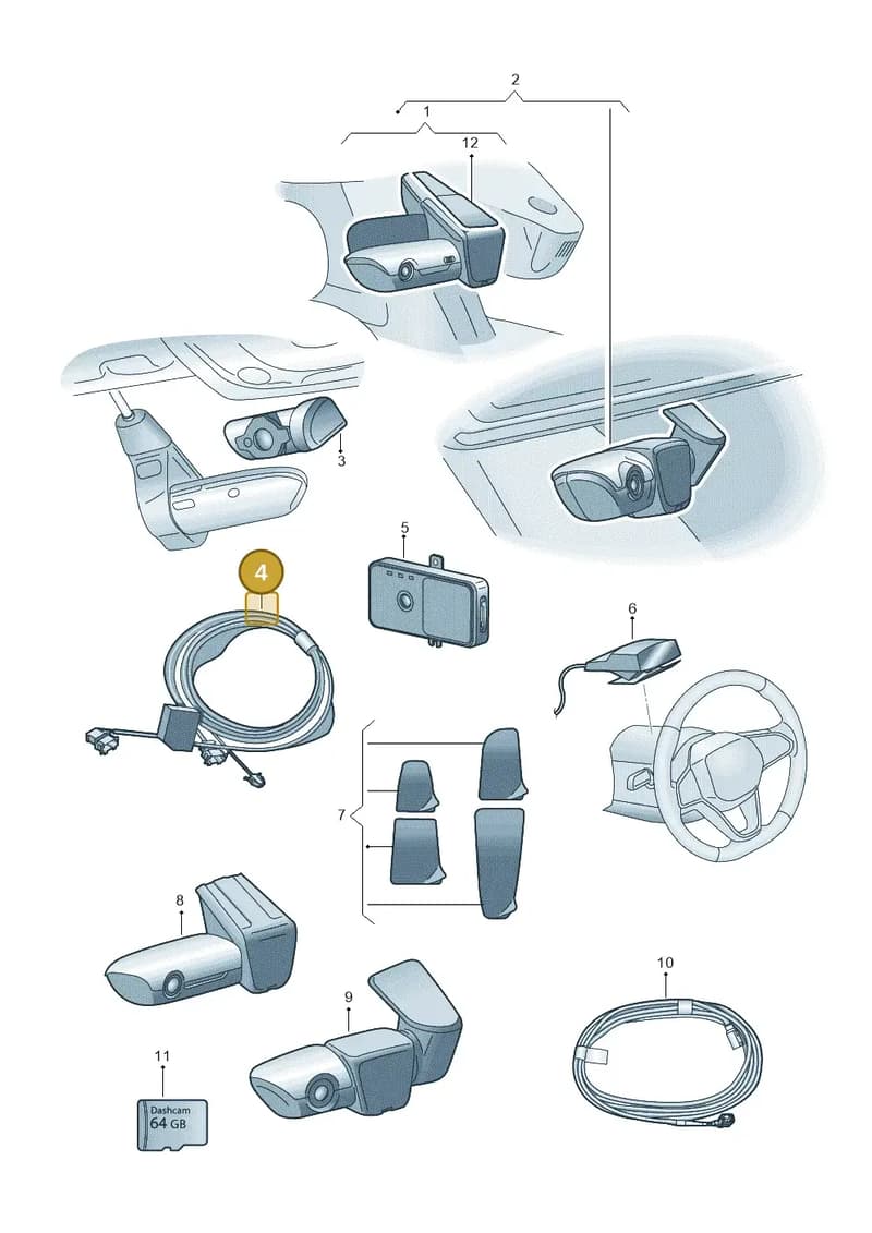 4G0063511AA — Audi Q6 e-tron (2023-2025) diagram 89a063050, position 4