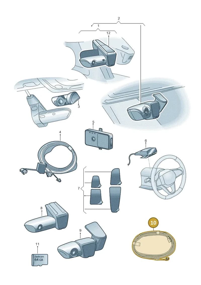 4G0063511R — Audi Q4 Sportback (2021-2025) diagram 89a063050, position 10