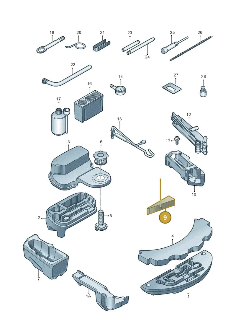 4G0071156 — Audi A8 (2013-2018) diagram 771011100, position 9