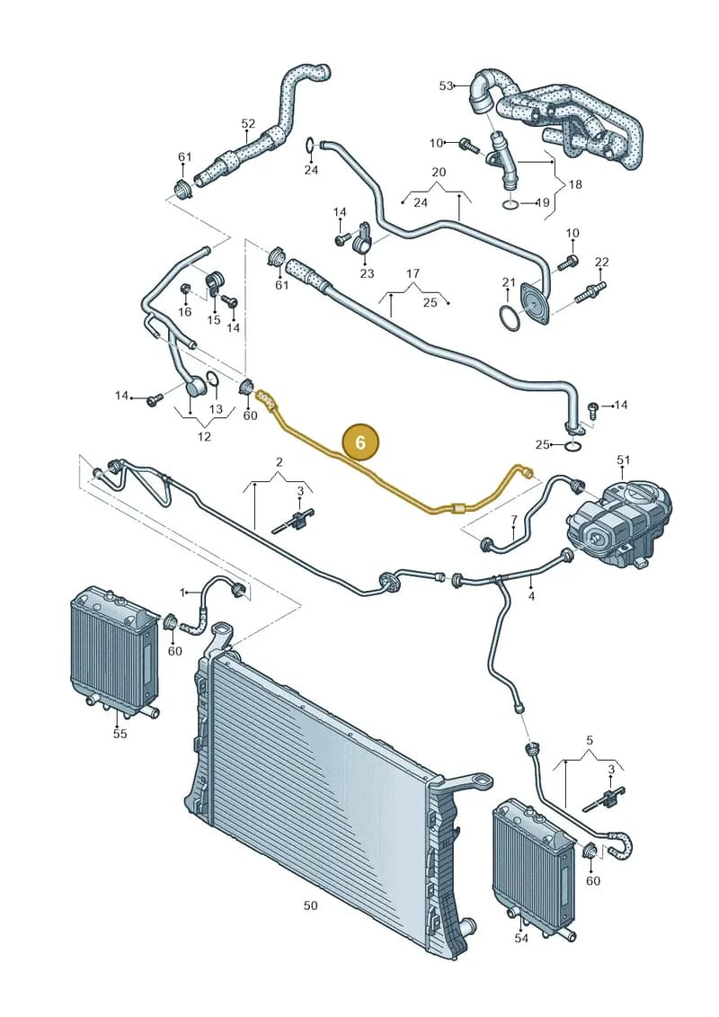 4G0121081CH — Audi RS6 Avant (2013-2018) diagram 758121200, position 6