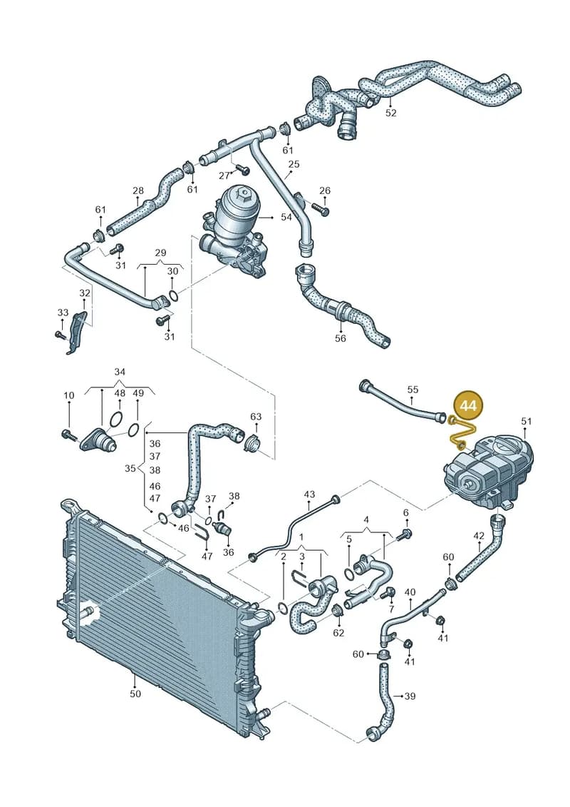 4G0121081CN — Audi A7 Sportback (2014-2018) diagram 798121110, position 44