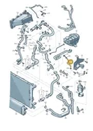 4G0121107G Audi Breather Line