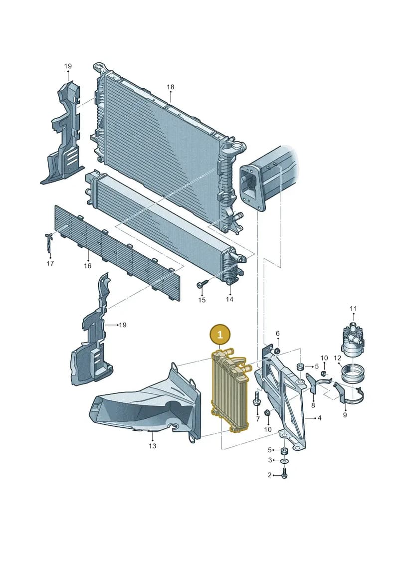 4G0121212 — Audi A7 Sportback (2014-2018) diagram 711121720, position 1