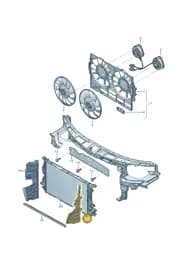 4G0121283BE Audi Air Guide