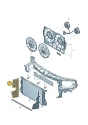 4G0121284BH Audi Air Guide