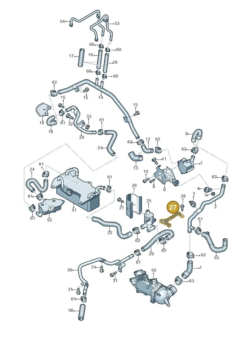 4G0121305BH — Audi RS6 Avant (2013-2018) diagram 758121240, position 27