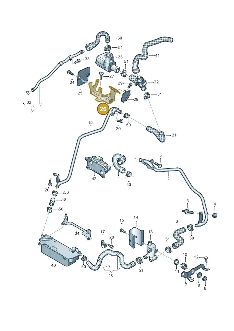 4G0121305DQ — Audi A7 Sportback (2014-2018) diagram 788121430, position 26