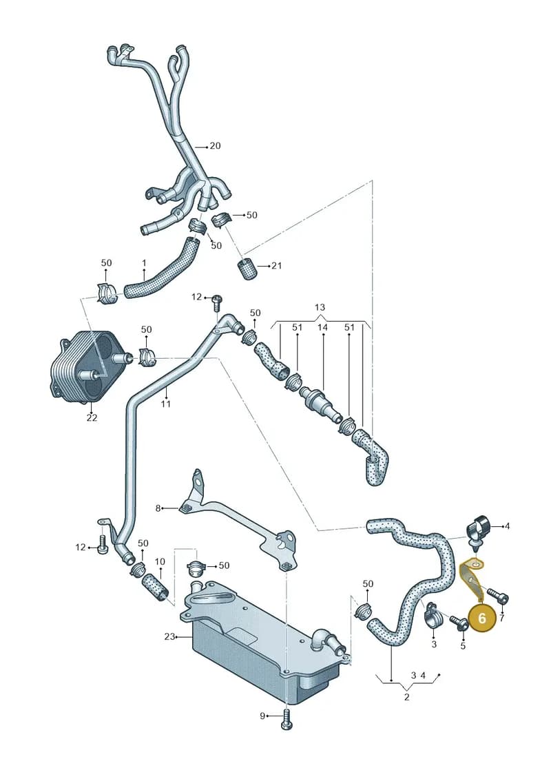 4G0121305DR — Audi A6 (2014-2018) diagram 798121100, position 6