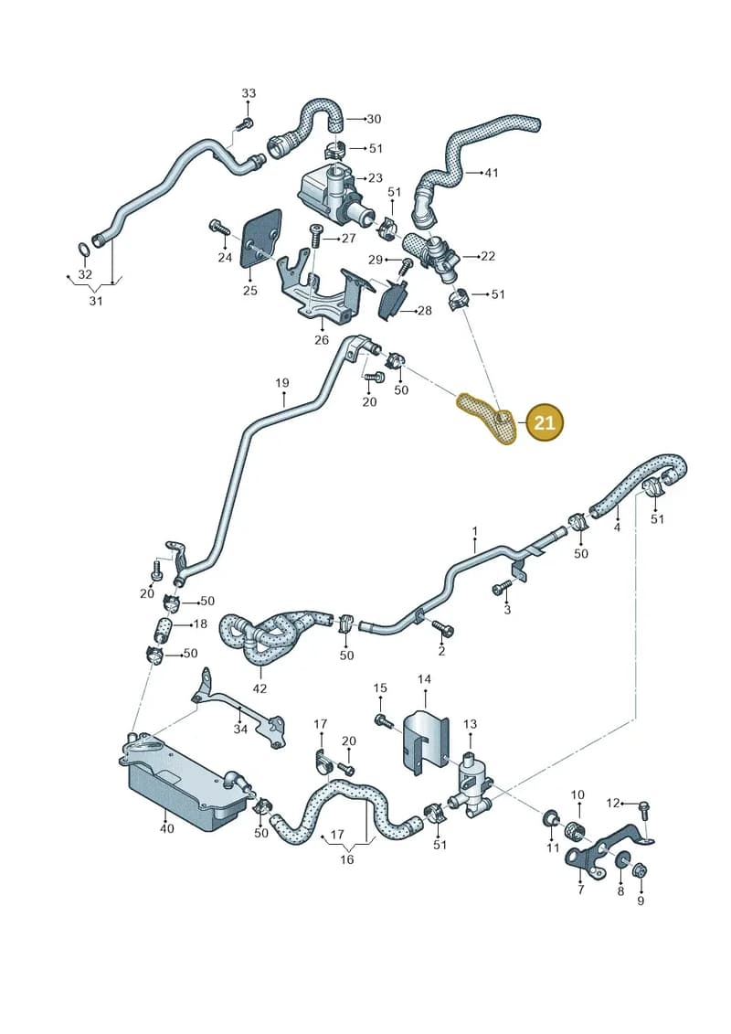 4G0121445AS — Audi A7 Sportback (2014-2018) diagram 798121360, position 21