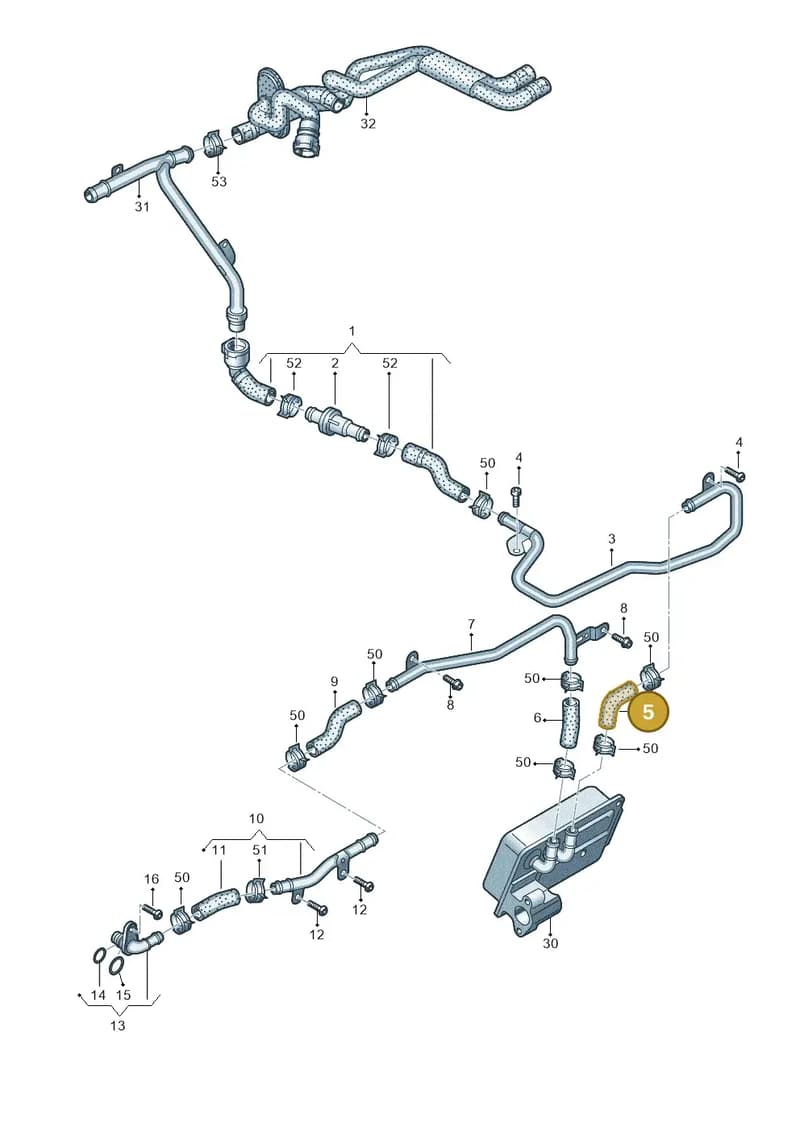 4G0121448BK — Audi A7 Sportback (2014-2018) diagram 798121130, position 5