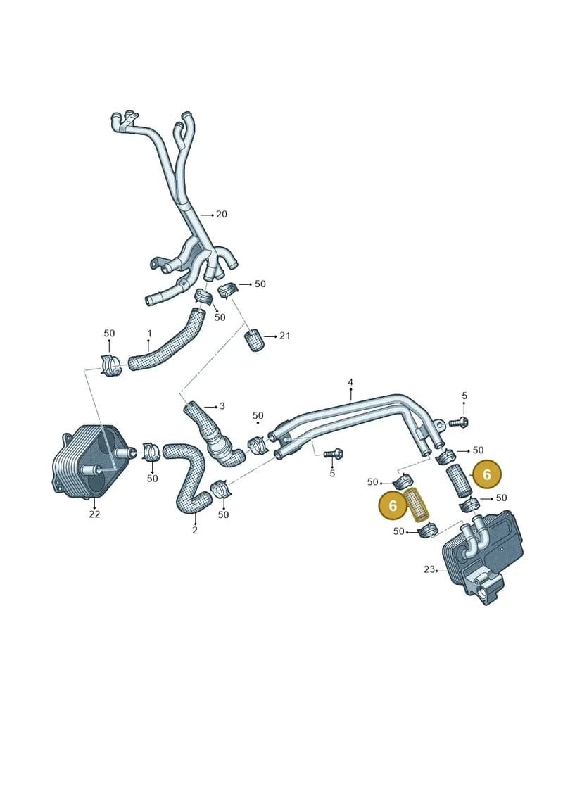 4G0121448BM — Audi A6 (2014-2018) diagram 717121130, position 6