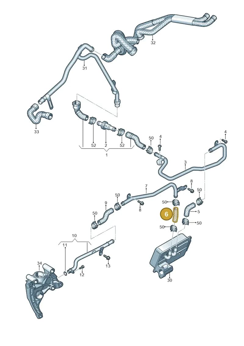 4G0121448BM — Audi A7 Sportback (2014-2018) diagram 798121330, position 6