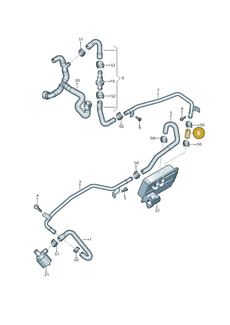 4G0121448BM — Audi A7 Sportback (2014-2018) diagram 798121320, position 6