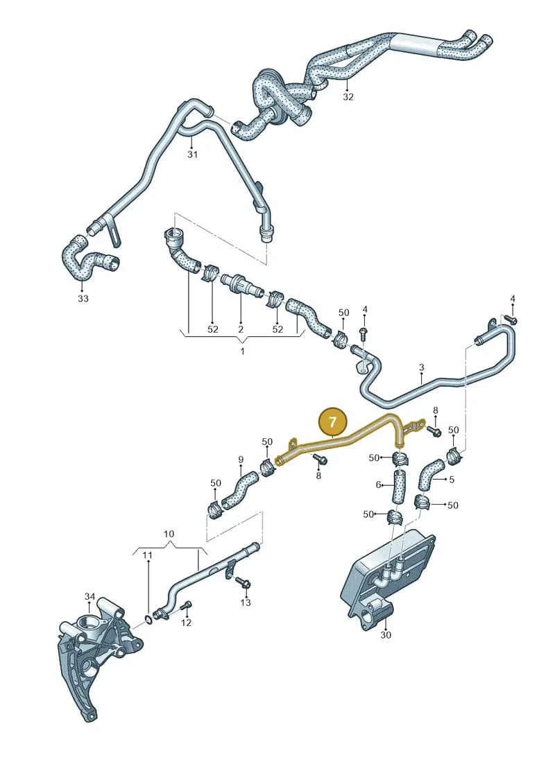 4G0121481AL — Audi A7 Sportback (2014-2018) diagram 798121330, position 7